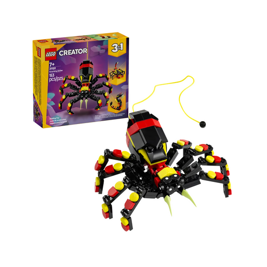 Đồ Chơi Lắp Ráp Động Vật Hoang Dã: Con Nhện Kỳ Lạ LEGO CREATOR 31159 (153 chi tiết)