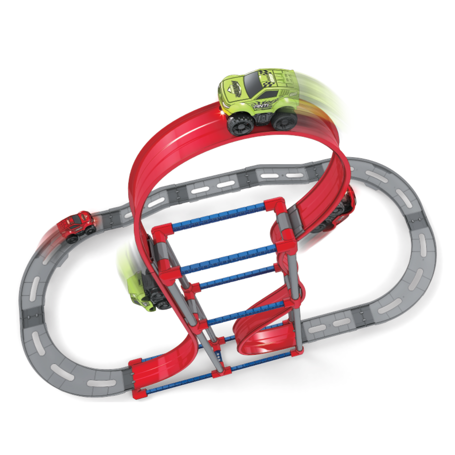 Đồ Chơi Lắp Ráp Đường Ray Phản Trọng Lực Đi Kèm Xe Chạy Pin Vecto Vt506c