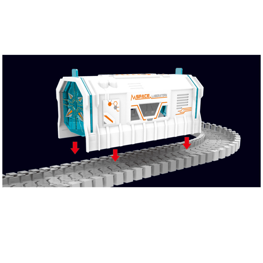 Đồ Chơi Lắp Ráp Đường Ray Và Xe Không Gian Chạy Pin VECTO VT99924