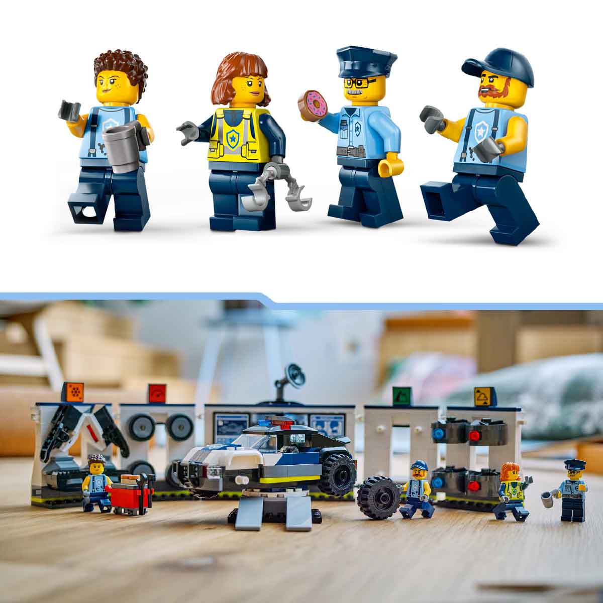 Đồ Chơi Lắp Ráp Garage Xe Cảnh Sát LEGO CITY 60457