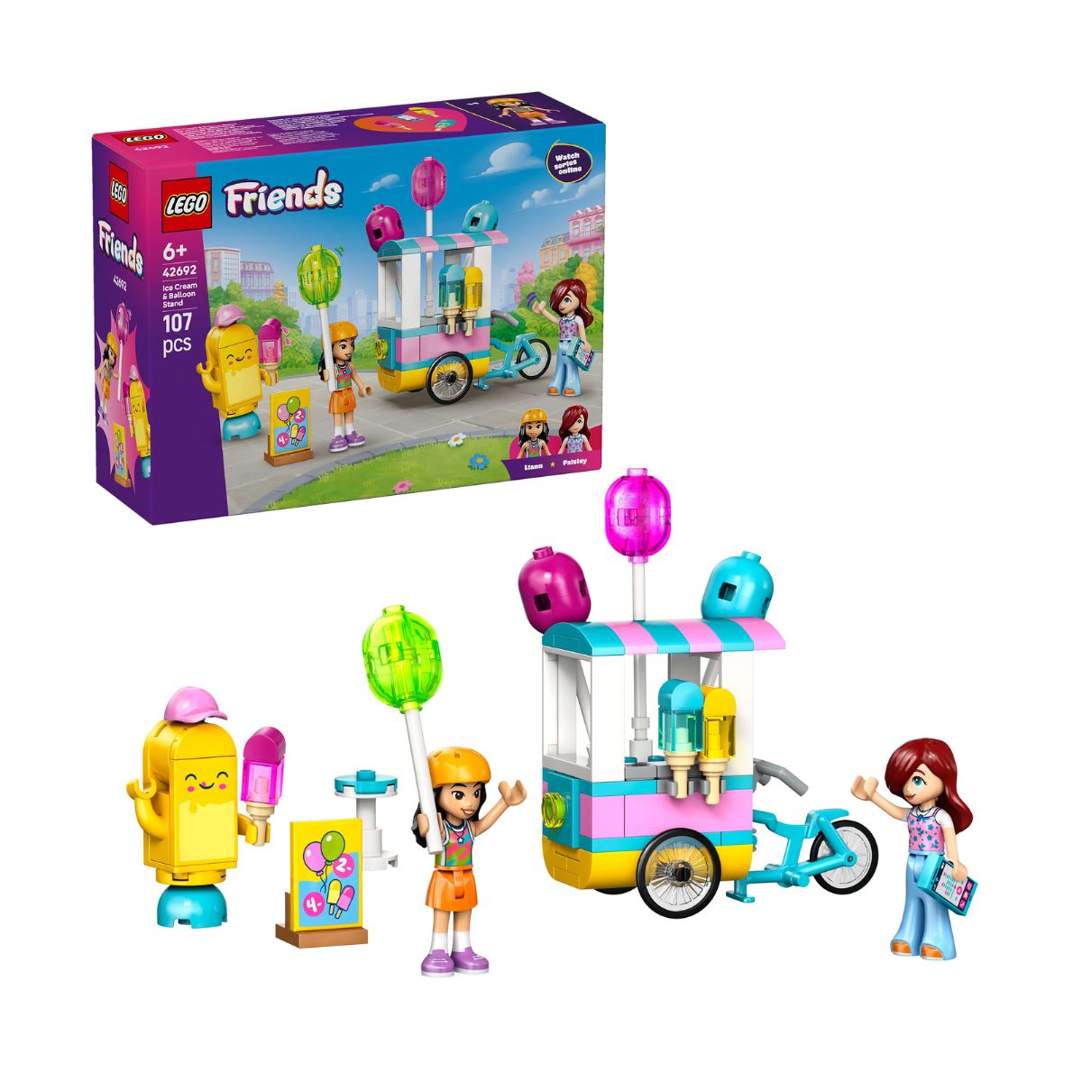Đồ Chơi Lắp Ráp Gian Hàng Kem Và Bóng Bay Lego Friends 42692
