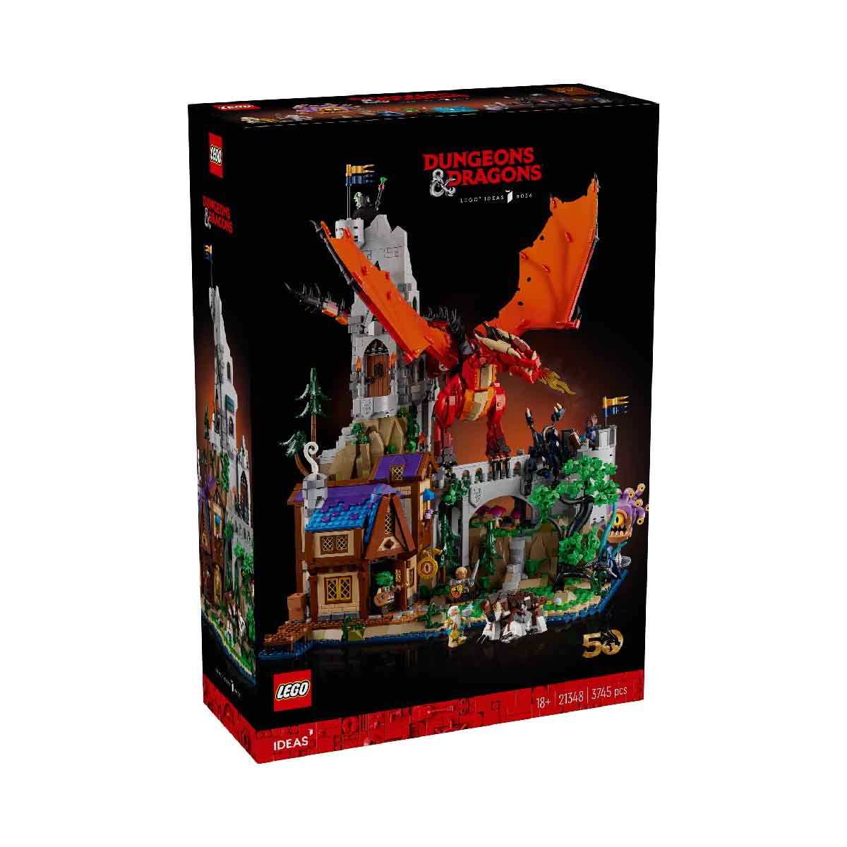 Đồ Chơi Lắp Ráp Hầm Ngục & Rồng: Câu Chuyện Rồng Đỏ LEGO IDEAS 21348