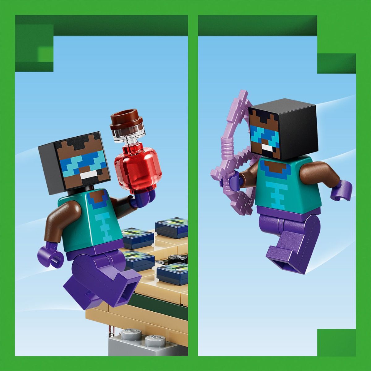 Đồ Chơi Lắp Ráp Hành Trình Qua Cổng Nether & End LEGO MINECRAFT 21584