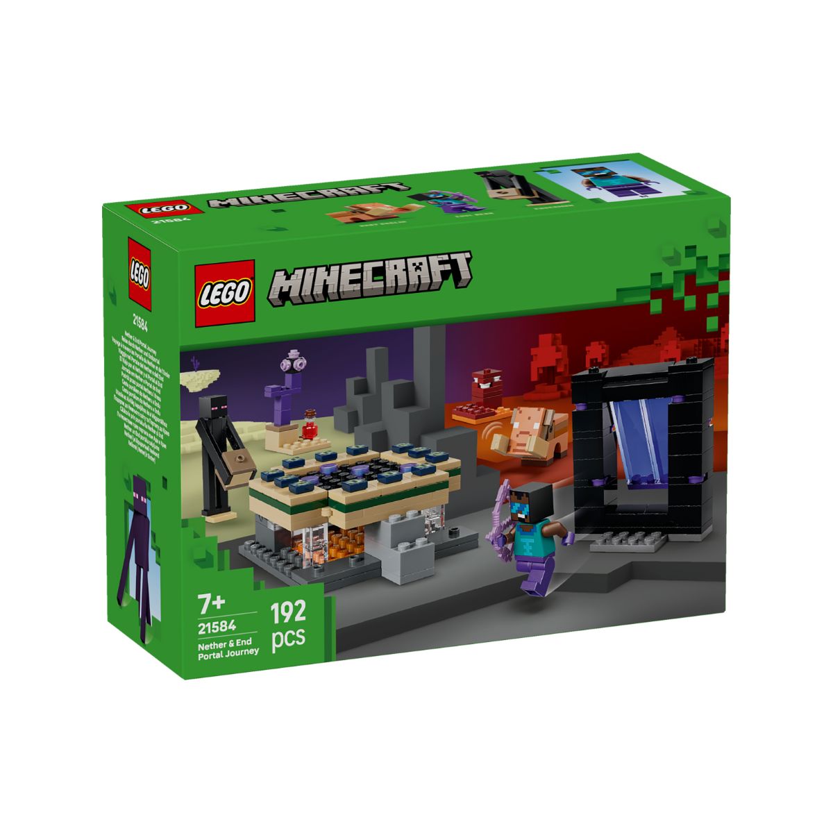 Đồ Chơi Lắp Ráp Hành Trình Qua Cổng Nether & End LEGO MINECRAFT 21584