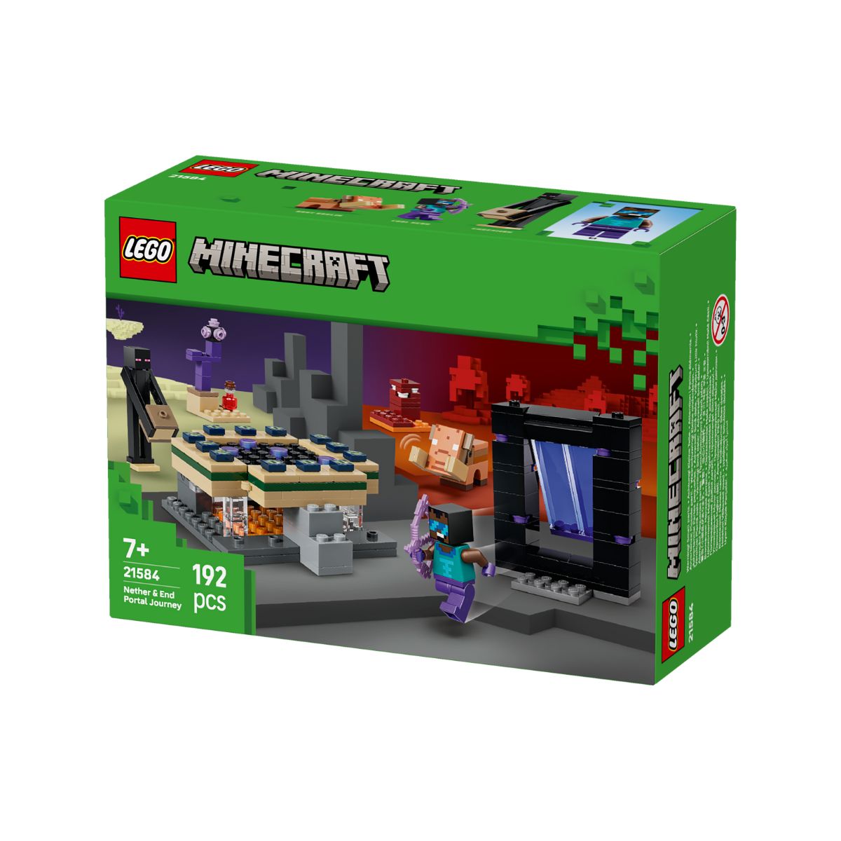 Đồ Chơi Lắp Ráp Hành Trình Qua Cổng Nether & End LEGO MINECRAFT 21584