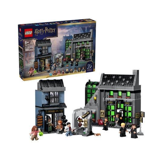 LEGO Harry Potter Knockturn Alley Wizarding Shops Building Set 76471 (788 Pieces)