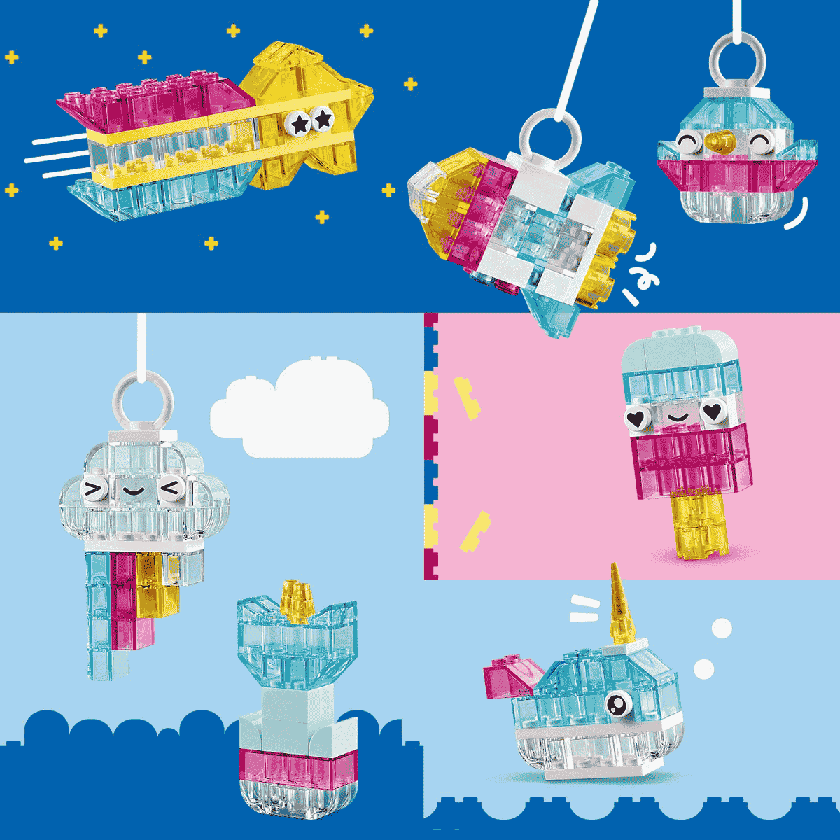 Đồ Chơi Lắp Ráp Hộp Trong Suốt Kỳ Diệu LEGO CLASSIC 11040 (340 chi tiết)