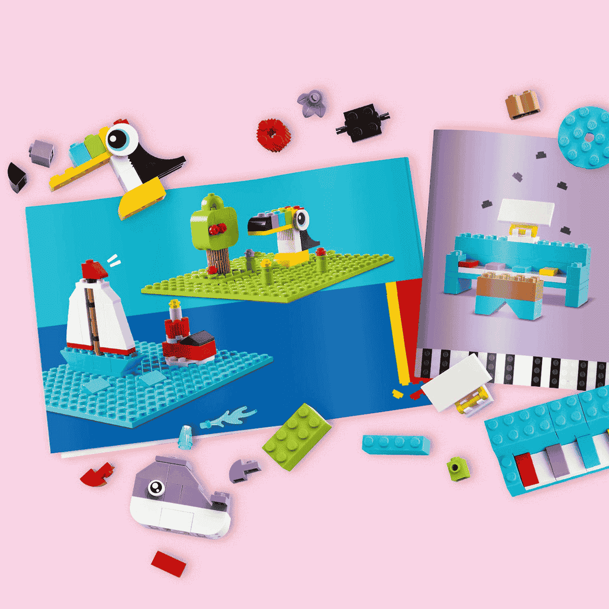 Đồ Chơi Hộp Xây Dựng Và Chơi Sáng Tạo LEGO CLASSIC 11044