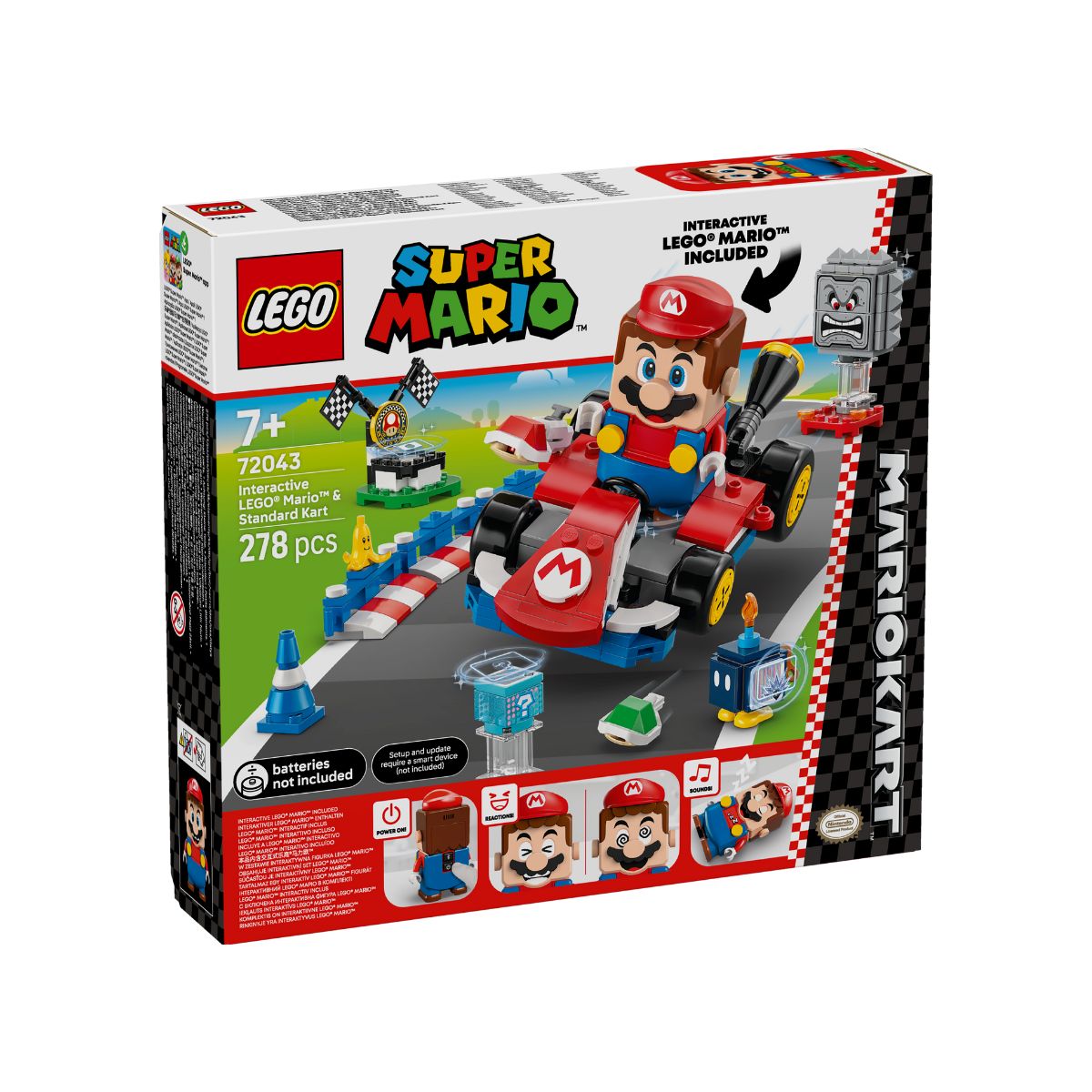 Đồ Chơi Lắp Ráp Interactive Mario & Xe Tiêu Chuẩn LEGO SUPER MARIO 72043