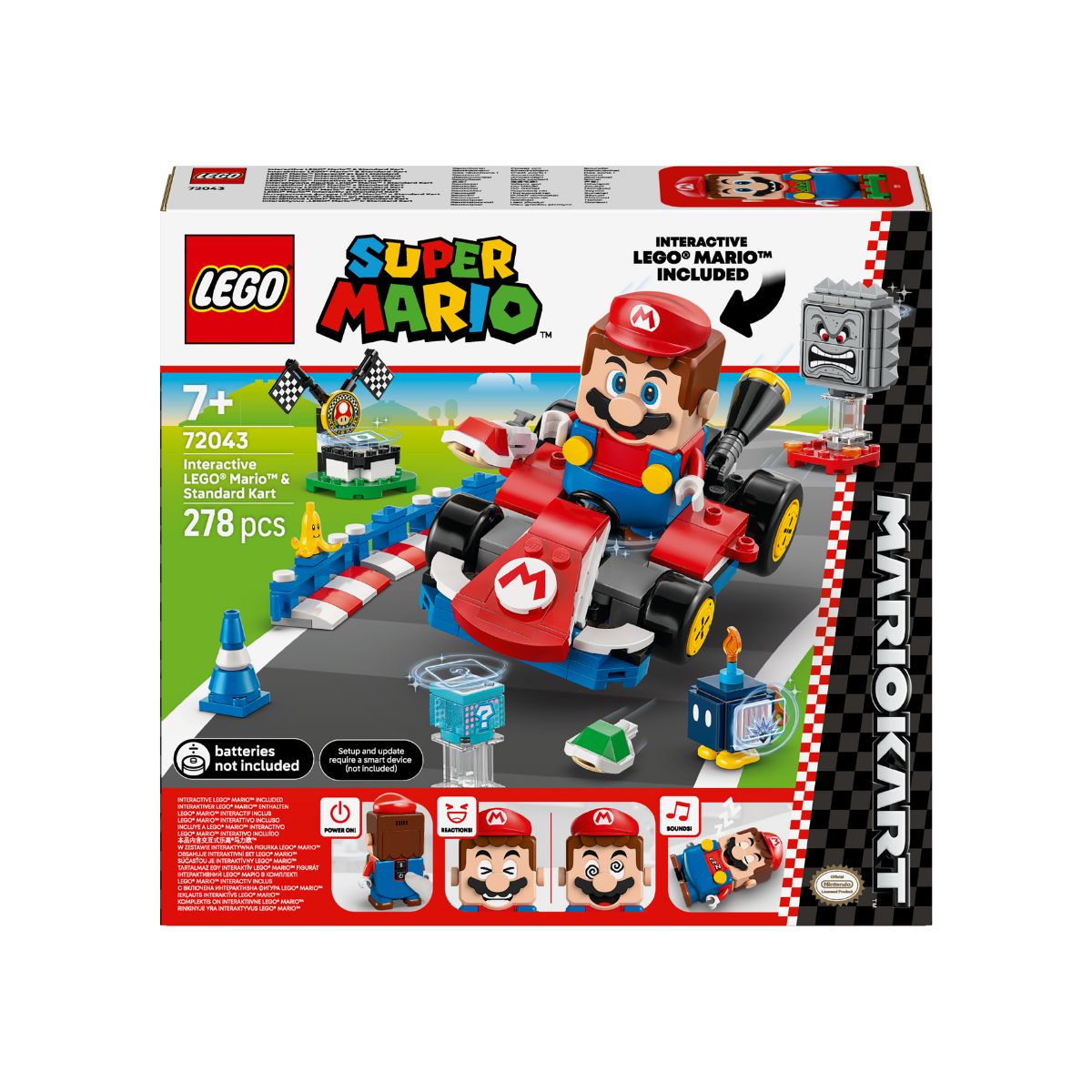 Đồ Chơi Lắp Ráp Interactive Mario & Xe Tiêu Chuẩn LEGO SUPER MARIO 72043