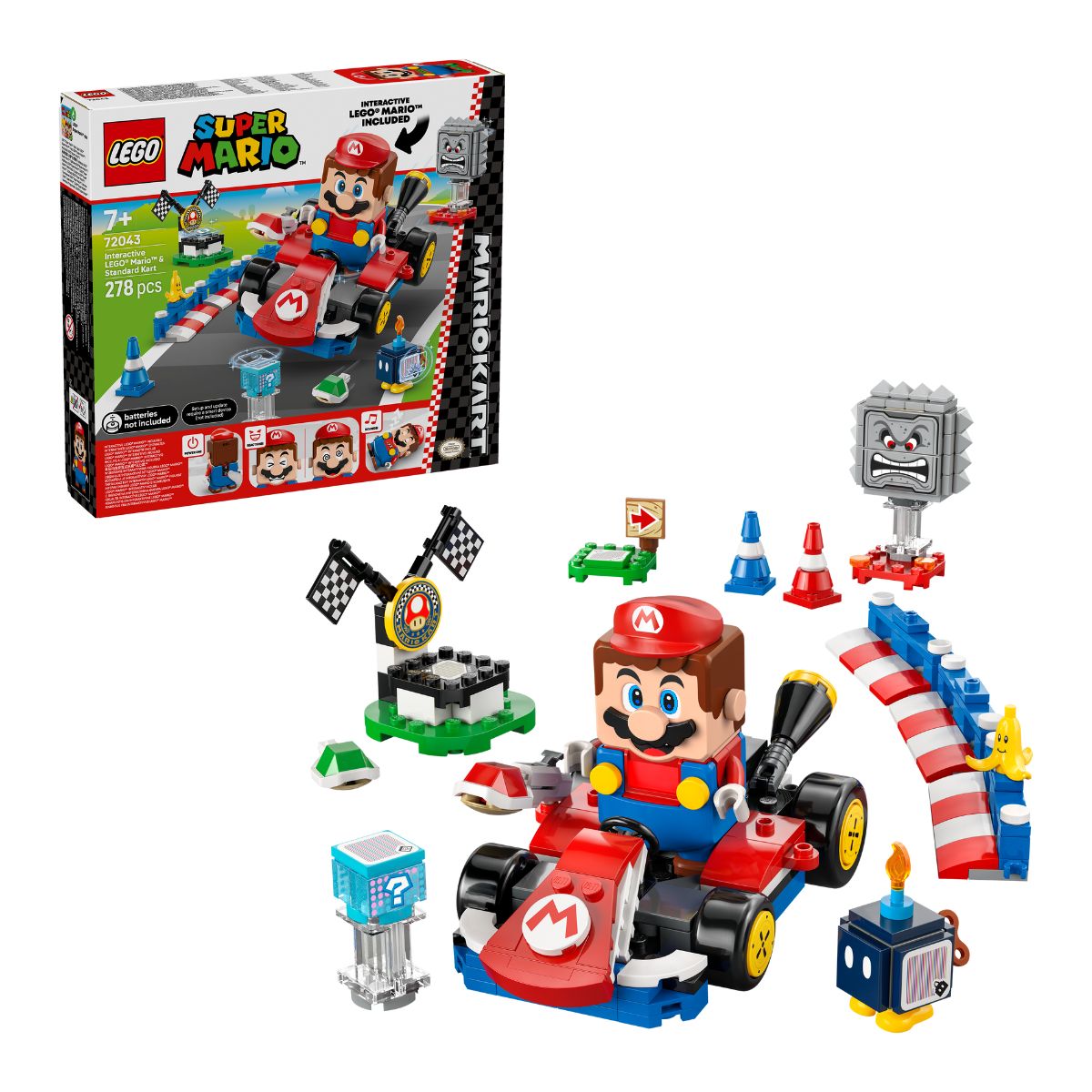 Đồ Chơi Lắp Ráp Interactive Mario & Xe Tiêu Chuẩn LEGO SUPER MARIO 72043