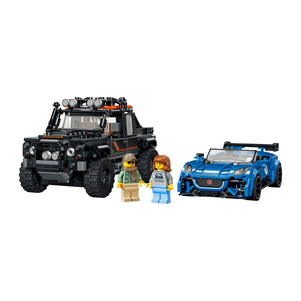 Đồ Chơi Lắp Ráp Jaguar Project 7 & Land Rover Defender LEGO SPEED CHAMPIONS 77264 (740 Chi Tiết)