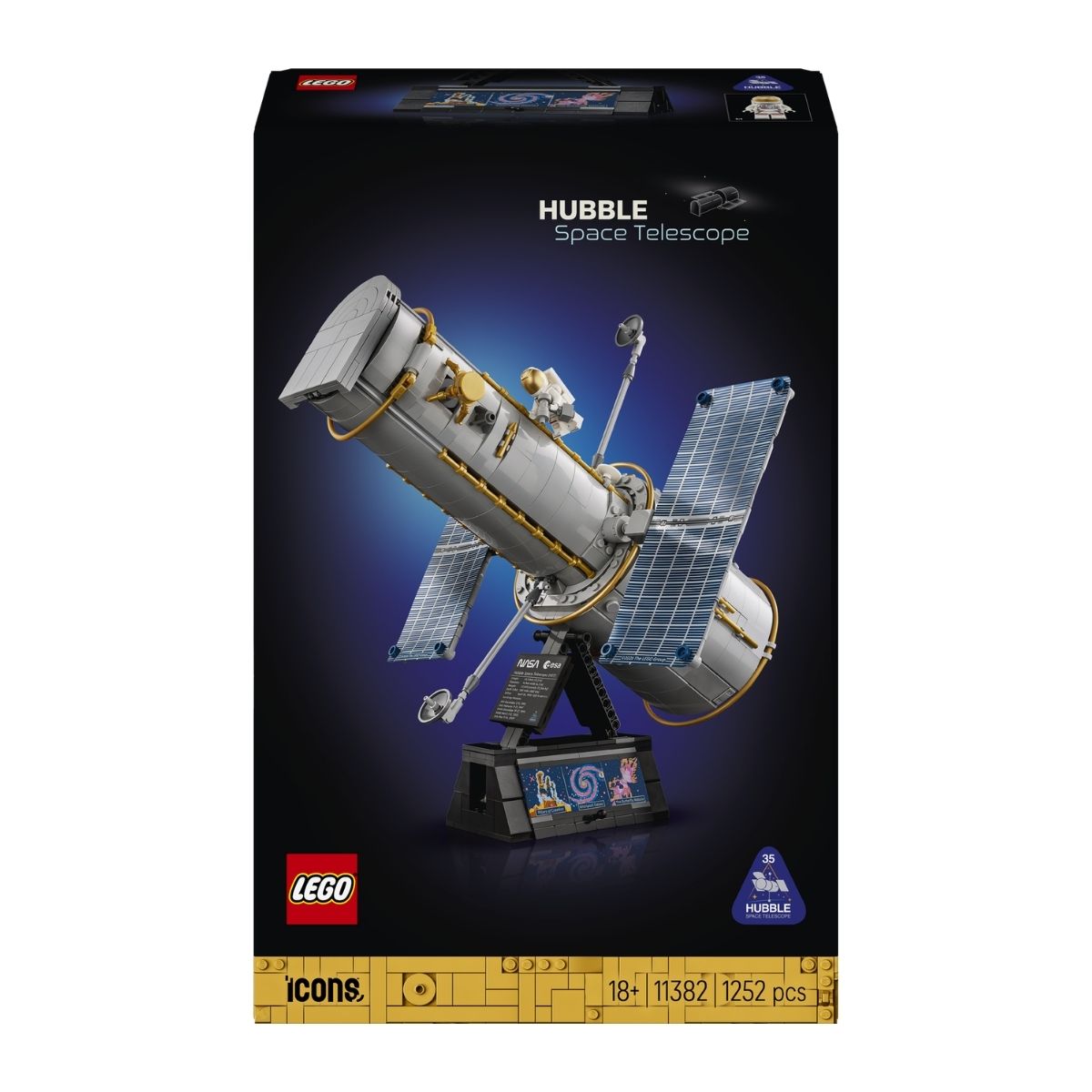 Hubble Space Telescope Building Set LEGO ICONS 11382 (1,252 Pieces)