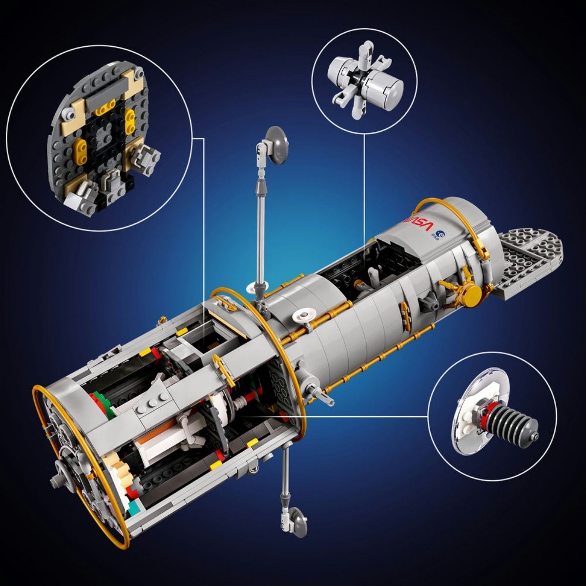 Hubble Space Telescope Building Set LEGO ICONS 11382 (1,252 Pieces)