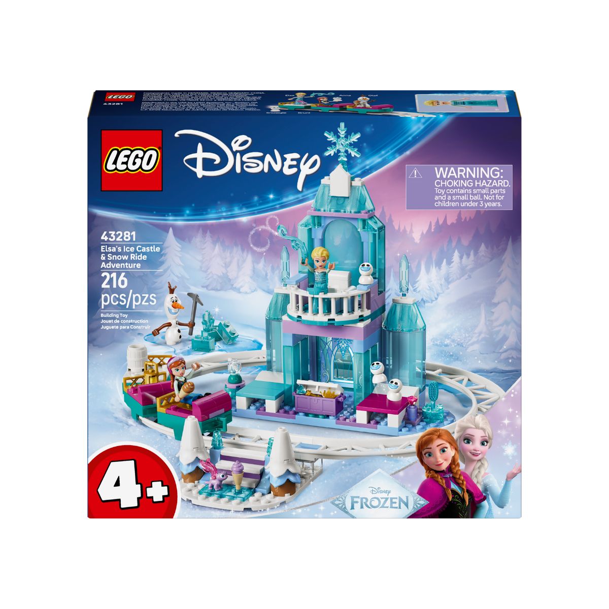 Đồ Chơi Lắp Ráp Lâu Đài Tuyết & Chuyến Phiêu Lưu Của Elsa LEGO DISNEY PRINCESS 43281