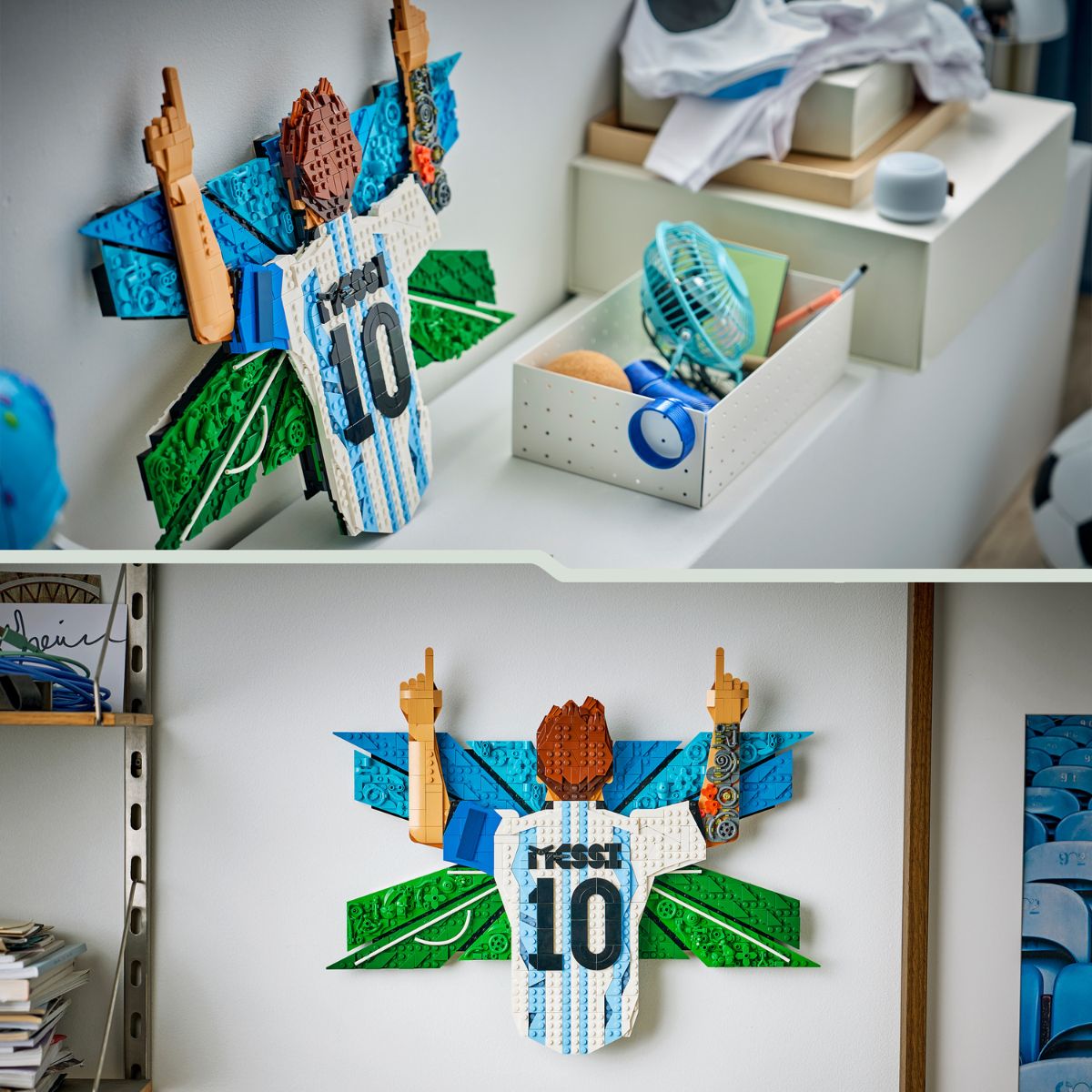 LEGO Editions Sports 43018 Lionel Messi – Legendary Celebration Building Set (1427 Pieces)