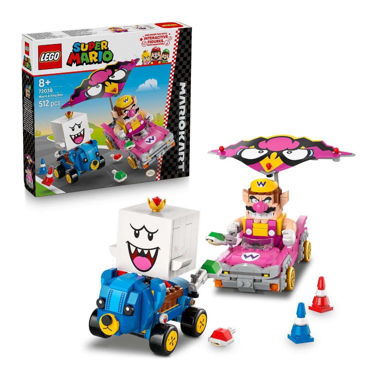 Đồ Chơi Lắp Ráp Mario Kart™ - Cuộc Đua Của Wario Và King Boo LEGO SUPER MARIO 72038
