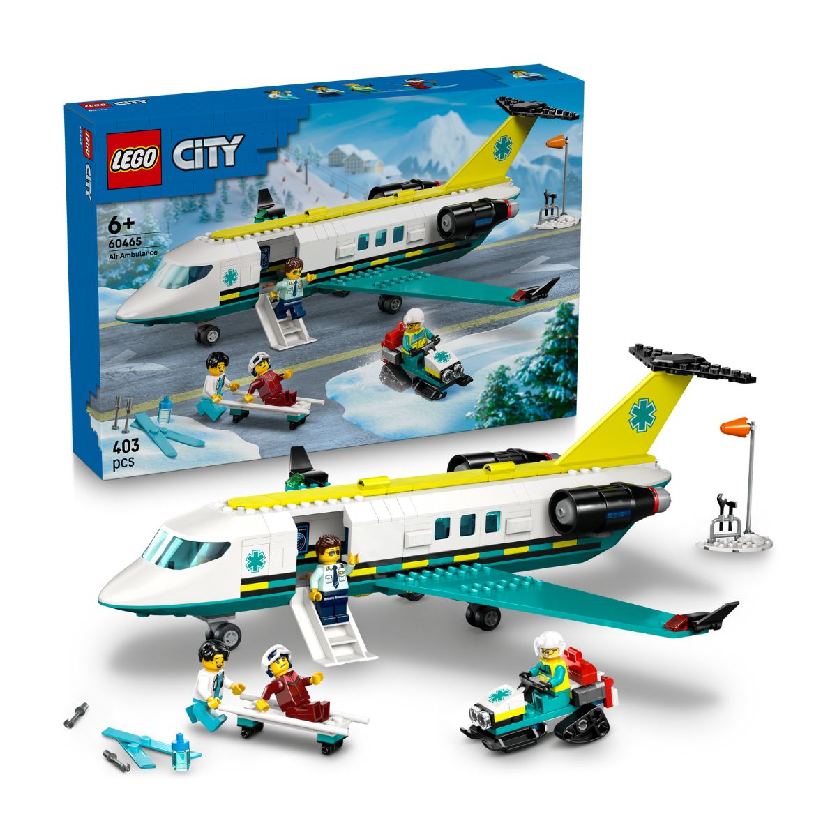 Đồ Chơi Lắp Ráp Máy Bay Cứu Hộ Khẩn Cấp Lego City 60465