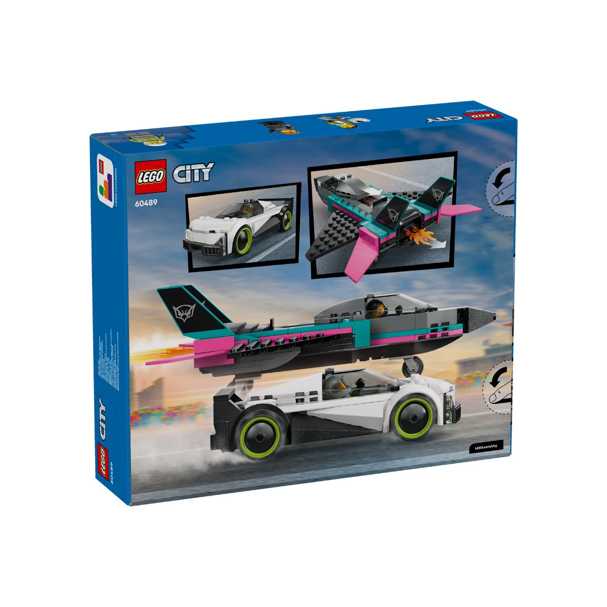 Đồ Chơi Lắp Ráp Máy Bay Phản Lực Và Xe Hơi LEGO CITY 60489