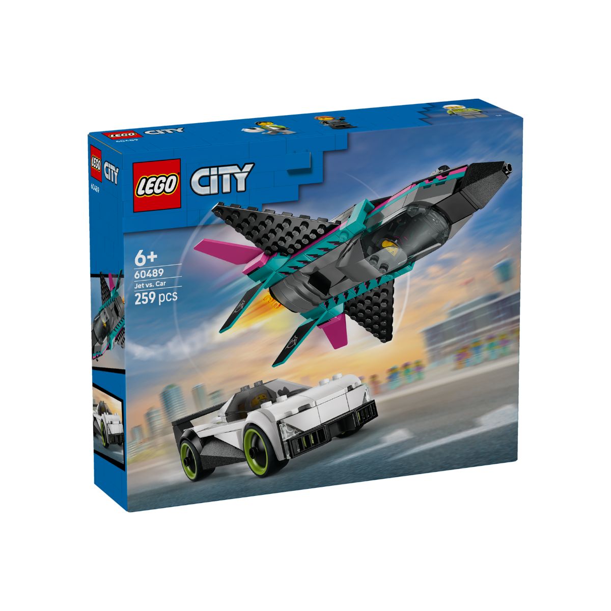 Đồ Chơi Lắp Ráp Máy Bay Phản Lực Và Xe Hơi LEGO CITY 60489