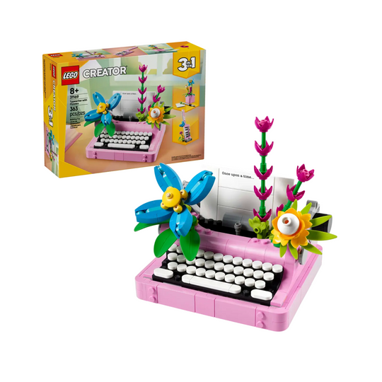 Đồ Chơi Lắp Ráp Máy Đánh Chữ Và Hoa LEGO CREATOR 31169 (363 chi tiết)