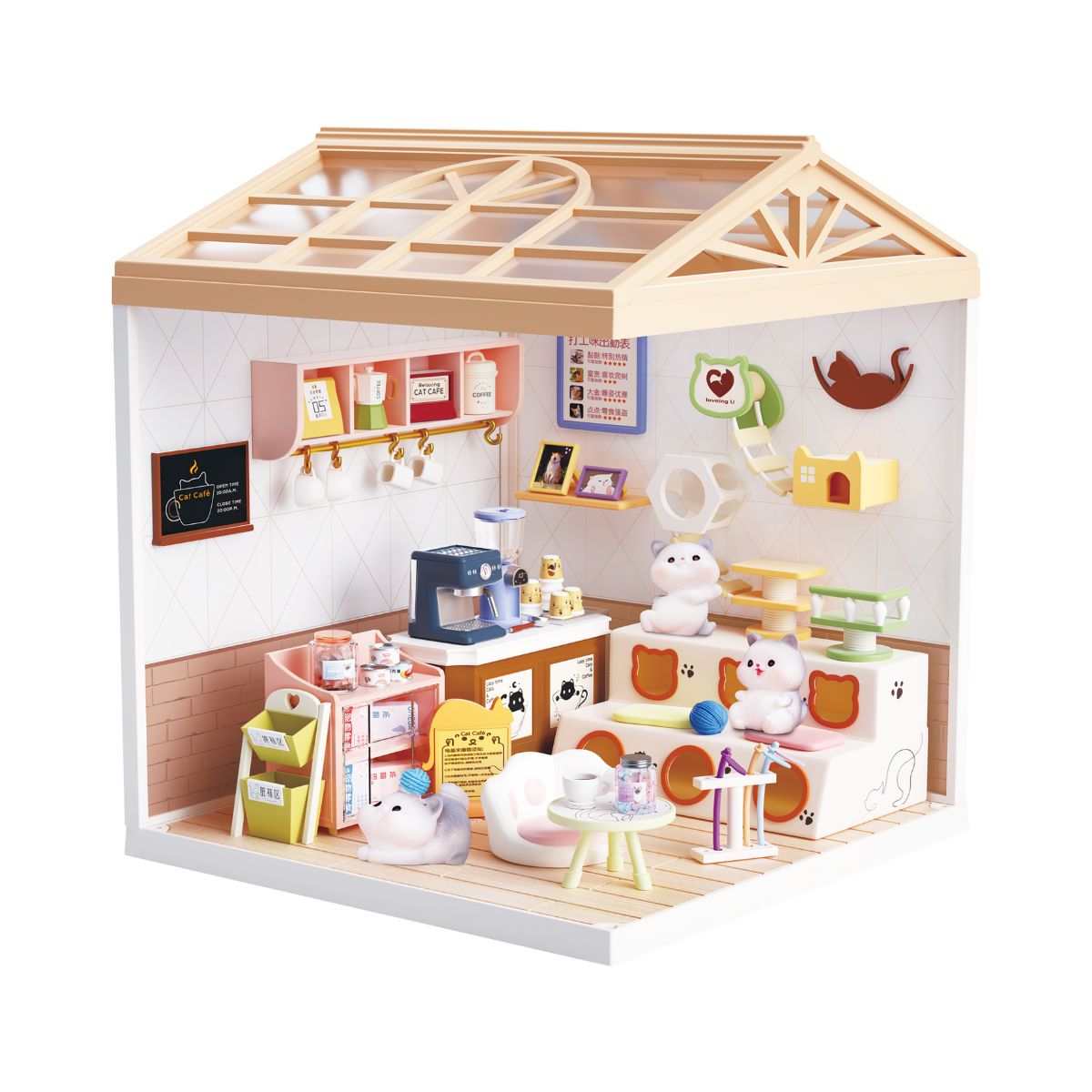 Đồ Chơi Lắp Ráp Mini House - Café Mèo SWEET HEART SH807