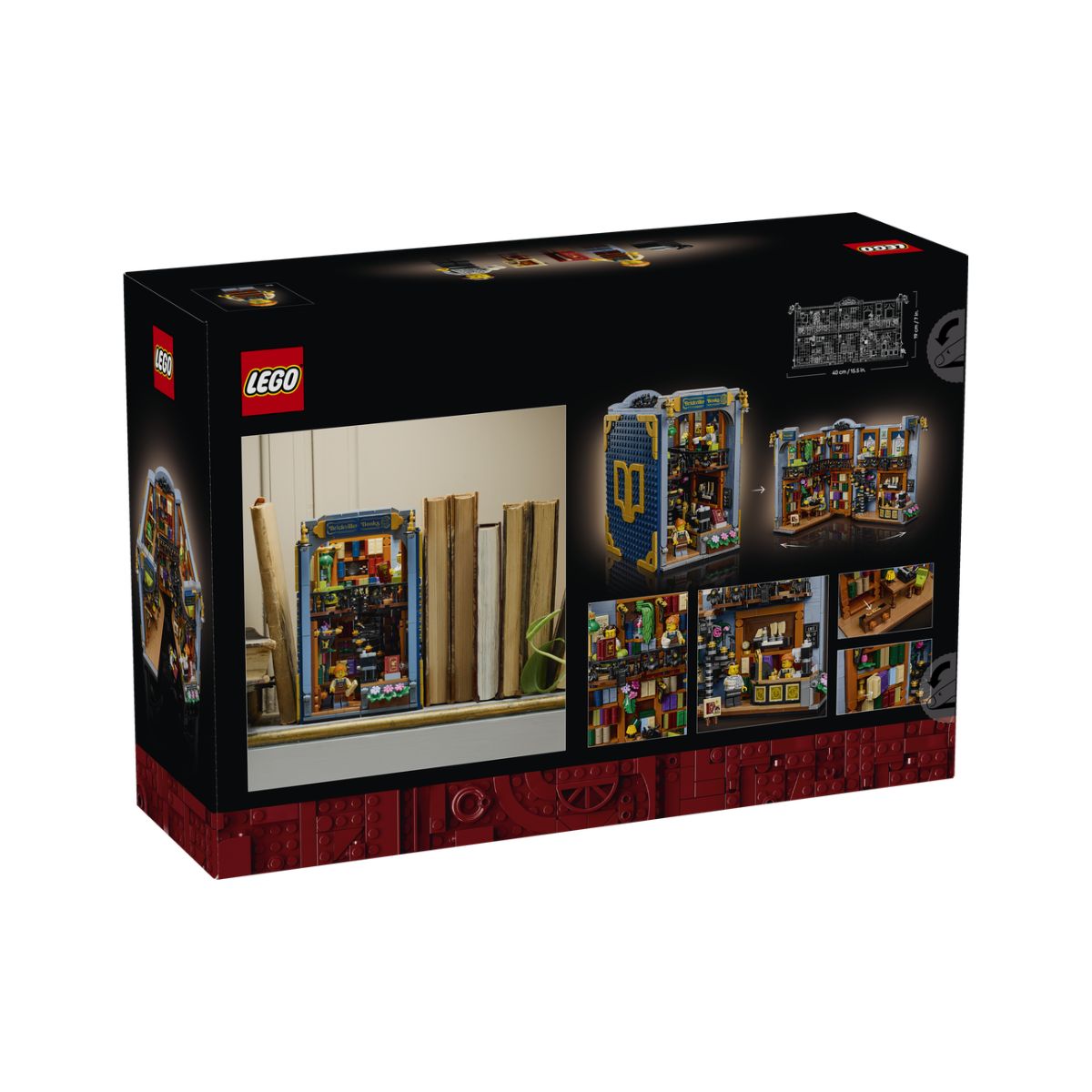 Đồ Chơi Lắp Ráp Mô Hình Chặn Sách (Book Nook) - Nhà Sách LEGO ICONS 11379 (1690 Chi Tiết)