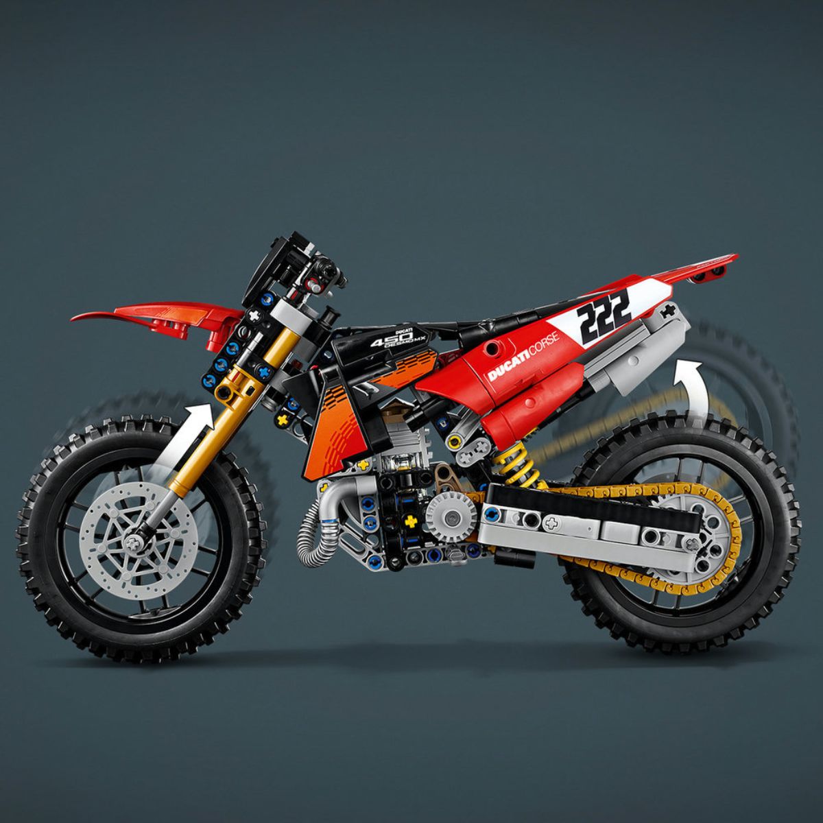 Đồ Chơi Lắp Ráp Mô Tô Ducati Desmo450 MX Factory LEGO TECHNIC 42238 (457 Chi Tiết)
