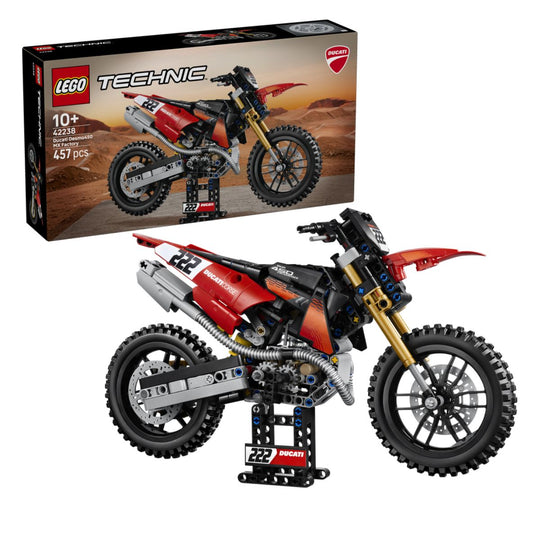 Đồ Chơi Lắp Ráp Mô Tô Ducati Desmo450 MX Factory LEGO TECHNIC 42238 (457 Chi Tiết)