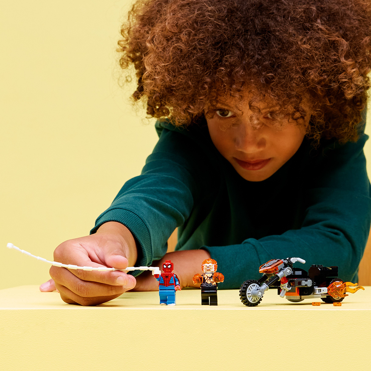 Đồ Chơi Lắp Ráp Mô Tô Ghost Rider Và Spider-Man LEGO SUPERHEROES 76335