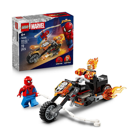 LEGO SUPERHEROES Spider-Man and Ghost Rider  Motorcycle 76335 