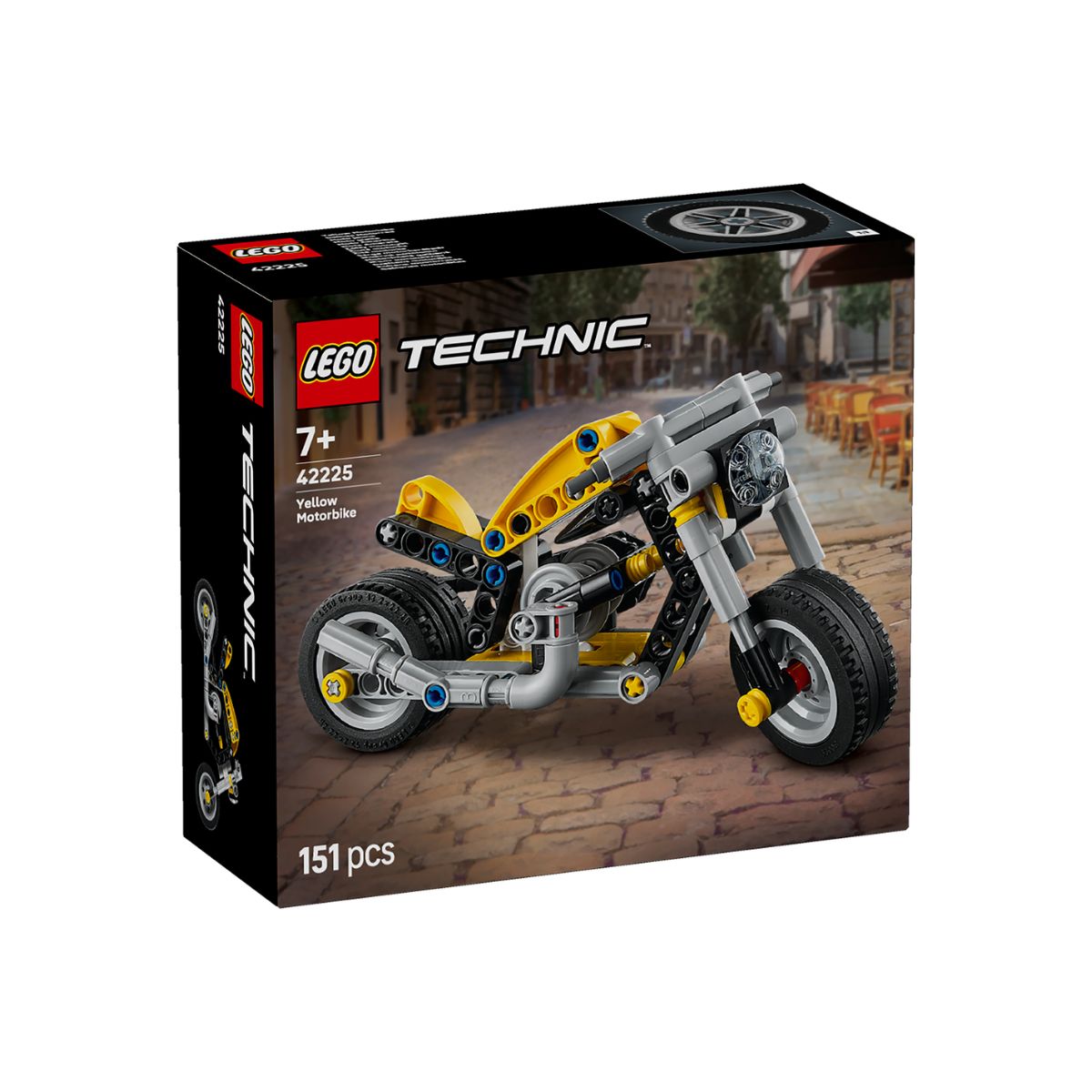 Đồ Chơi Lắp Ráp Mô Tô Màu Vàng LEGO TECHNIC 42225 (151 Chi Tiết)