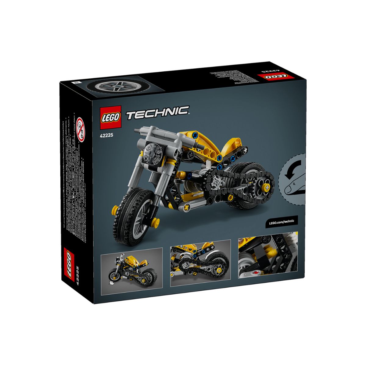 Đồ Chơi Lắp Ráp Mô Tô Màu Vàng LEGO TECHNIC 42225 (151 Chi Tiết)