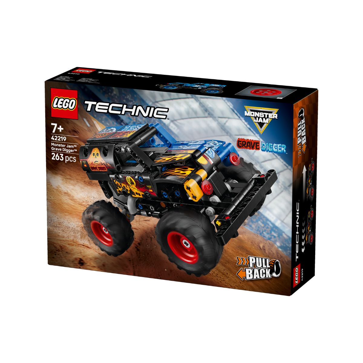 Đồ Chơi Lắp Ráp Monster Jam™ Grave Digger™ Lửa Và Băng LEGO TECHNIC 42219