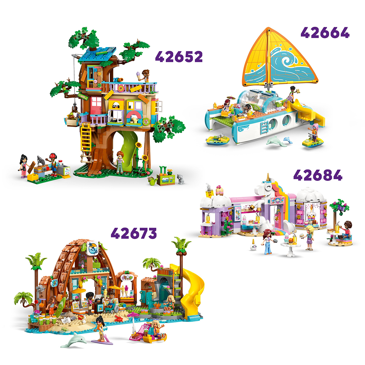 Đồ Chơi Lắp Ráp Ngôi Nhà Ven Biển & Những Chú Hải Cẩu LEGO FRIENDS 42699