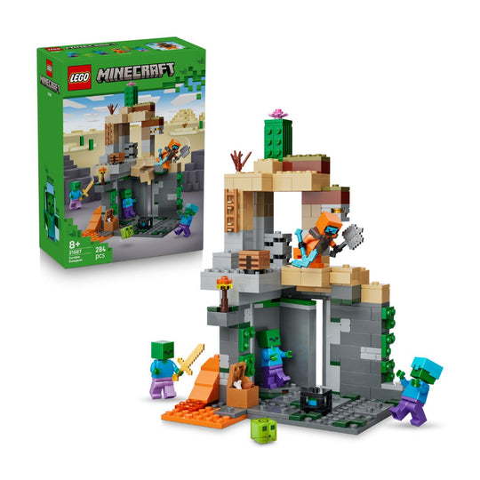 Đồ Chơi Lắp Ráp Ngục Zombie LEGO MINECRAFT 21587 (284 chi tiết)