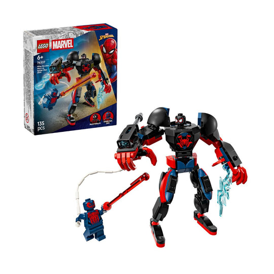 Đồ Chơi Lắp Ráp Người Máy Miles Morales Và Spider-Man 2099 LEGO SUPERHEROES 76337 (135 chi tiết)