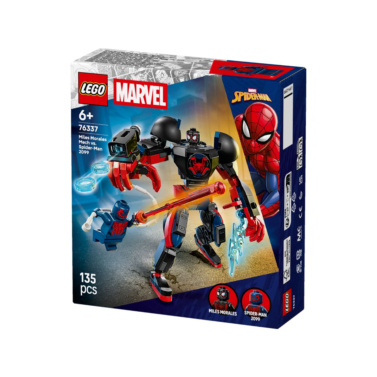 Đồ Chơi Lắp Ráp Người Máy Miles Morales Và Spider-Man 2099 LEGO SUPERHEROES 76337