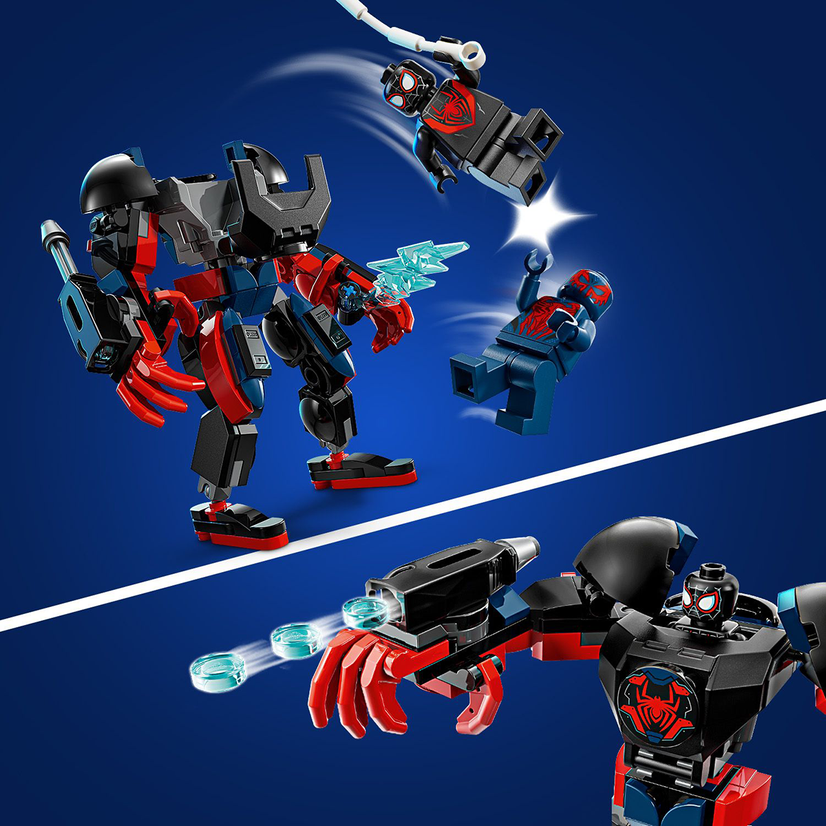 Đồ Chơi Lắp Ráp Người Máy Miles Morales Và Spider-Man 2099 LEGO SUPERHEROES 76337
