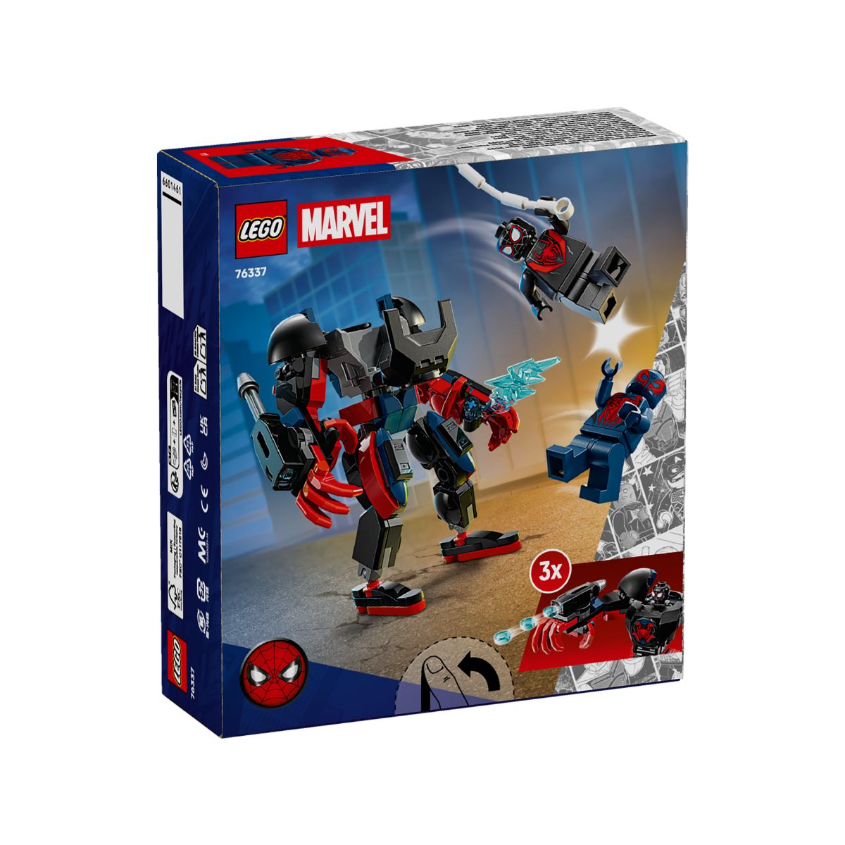 Đồ Chơi Lắp Ráp Người Máy Miles Morales Và Spider-Man 2099 LEGO SUPERHEROES 76337