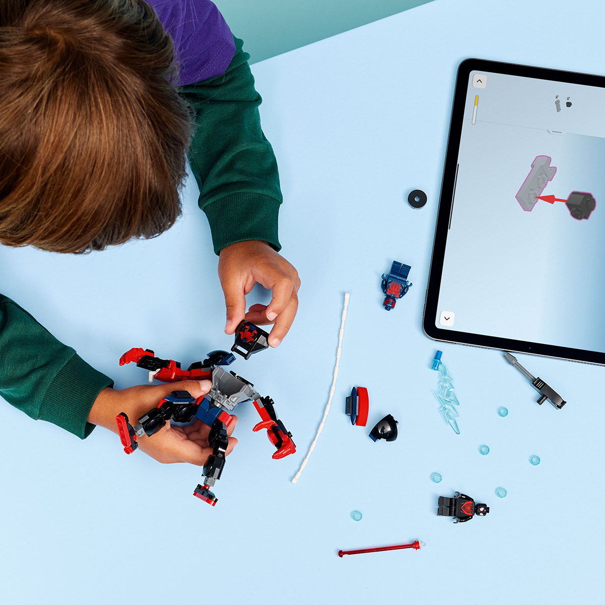 Đồ Chơi Lắp Ráp Người Máy Miles Morales Và Spider-Man 2099 LEGO SUPERHEROES 76337