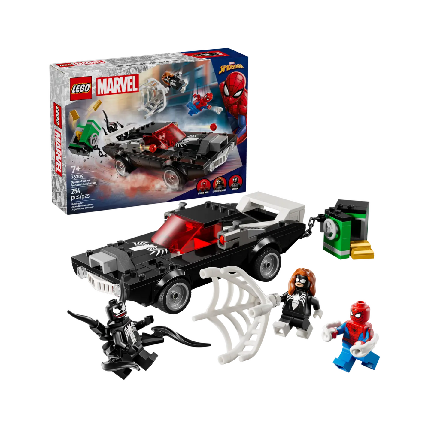 Đồ Chơi Lắp Ráp Người Nhện Chạm Trán Spider-Man vs. Xe Venom LEGO SUPERHEROES 76309