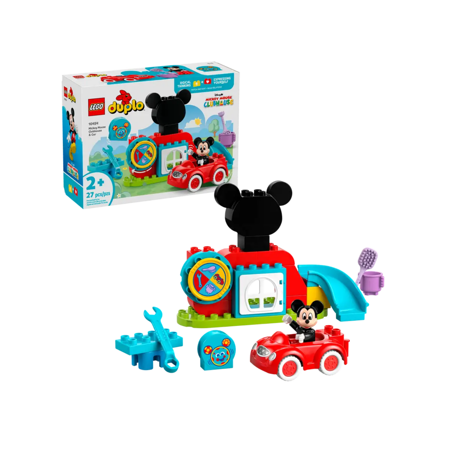 Đồ Chơi Lắp Ráp Nhà Câu Lạc Bộ Mickey Mouse Và Xe Hơi LEGO DUPLO 10454