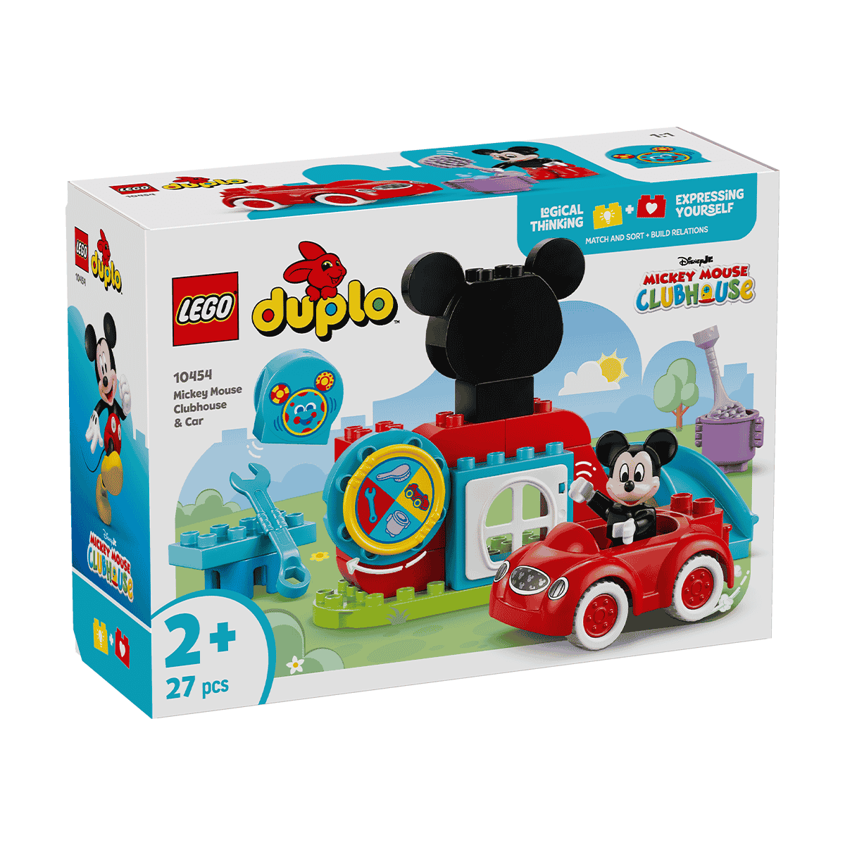 Đồ Chơi Lắp Ráp Nhà Câu Lạc Bộ Mickey Mouse Và Xe Hơi LEGO DUPLO 10454