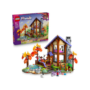 LEGO Friends 42705 Cozy Wooden Cabin in the Autumn Forest Building Set (1229 Pieces)