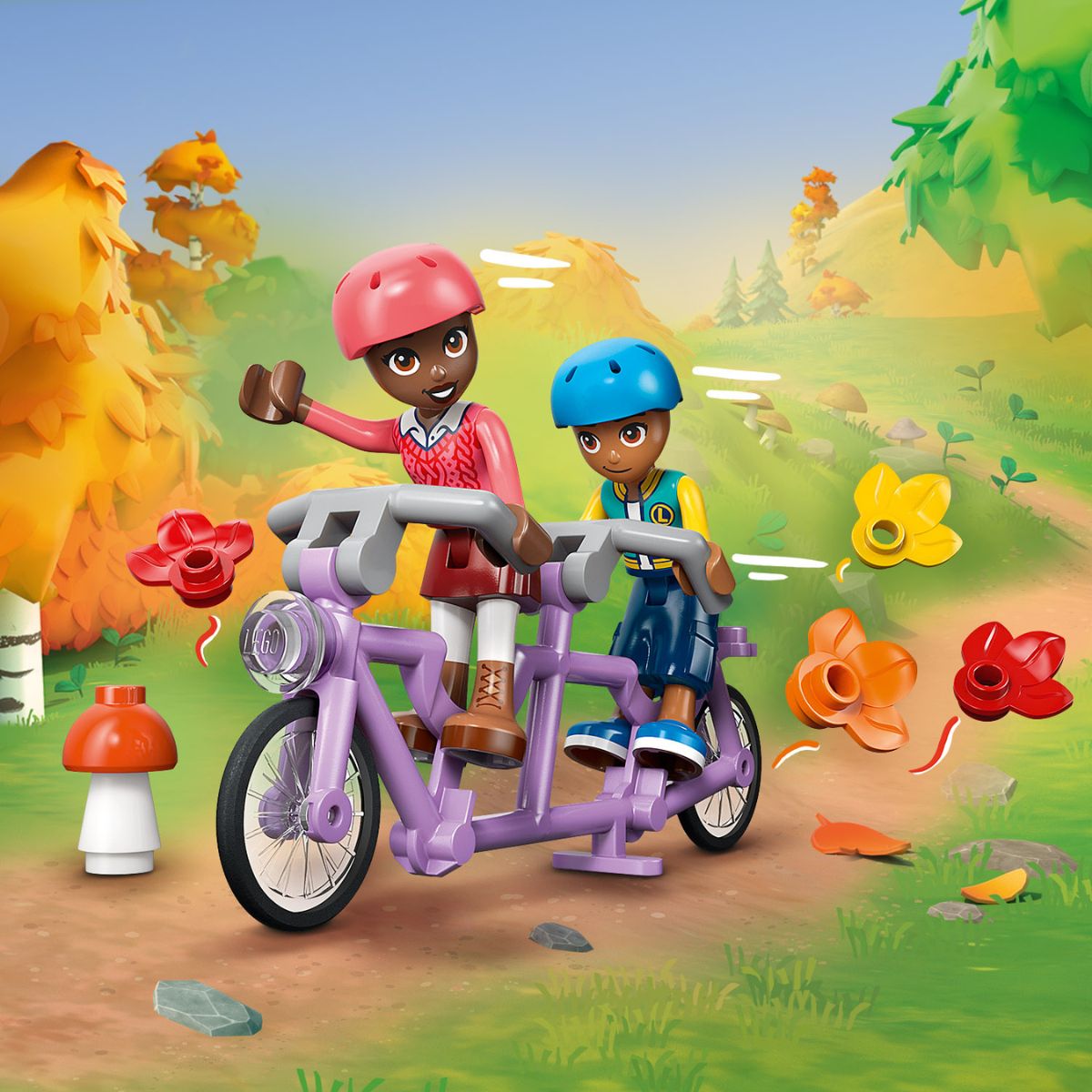 LEGO Friends 42705 Cozy Wooden Cabin in the Autumn Forest Building Set (1229 Pieces)