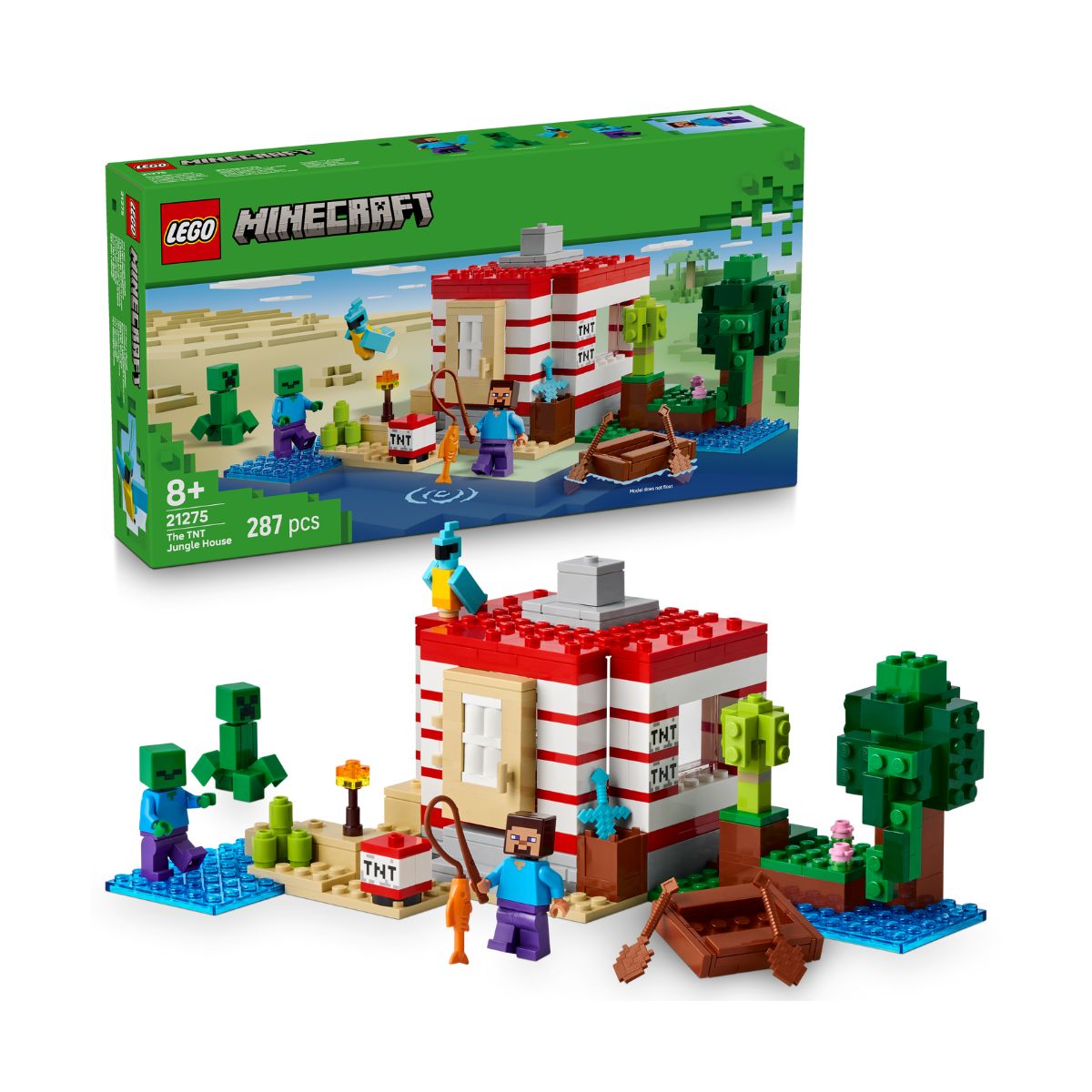 Đồ Chơi Lắp Ráp Pháo Đài TNT Trong Rừng LEGO MINECRAFT 21275