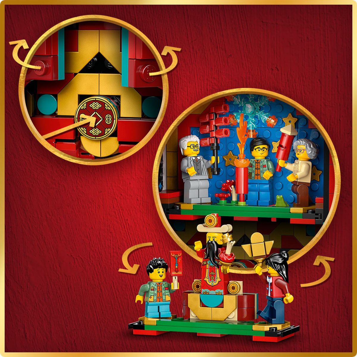 Đồ Chơi Lắp Ráp Pháo Hoa Tài Lộc LEGO CHINESE FESTIVAL 80118