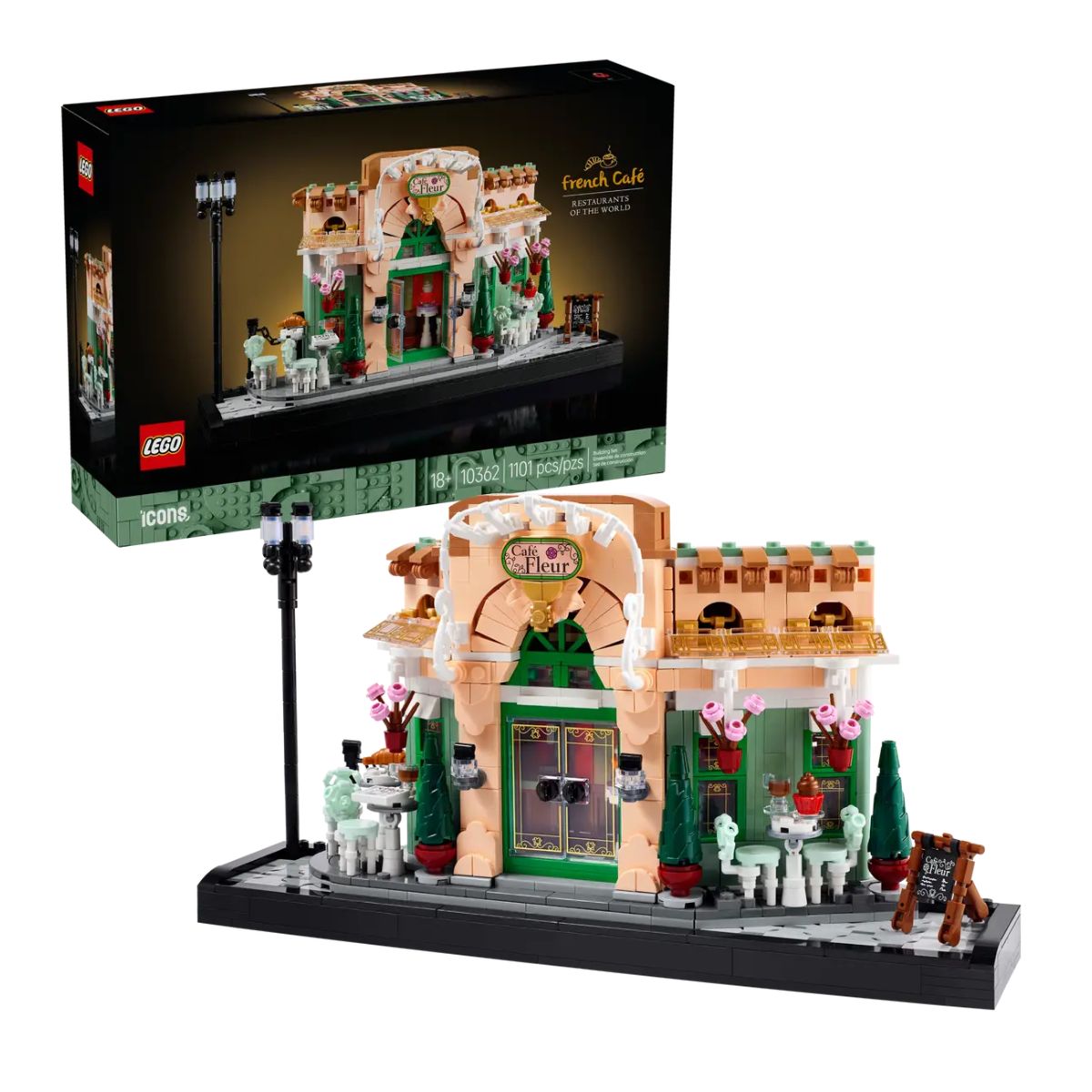 Đồ Chơi Lắp Ráp Quán Cà Phê Kiểu Pháp LEGO ICONS 10362 (1101 Chi Tiết)