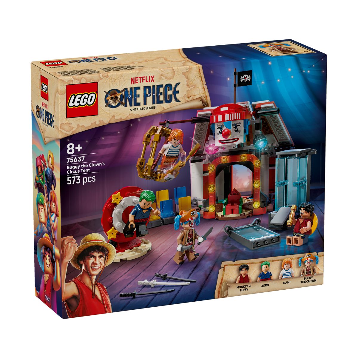 Đồ Chơi Lắp Ráp Rạp Xiếc Của Chú Hề Buggy LEGO ONE PIECE 75637 (573 ch